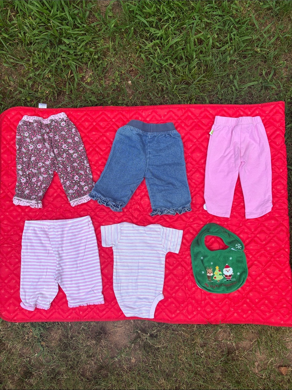 Baby Girls Mixed Clothing Set with Pink, Blue, Floral & Green Bibi 3M BUNDLE - Picture 9 of 9